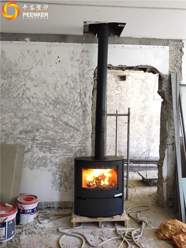 平客壁爐武漢狀元故里丹麥Aduro A15燃木壁爐安裝.jpg