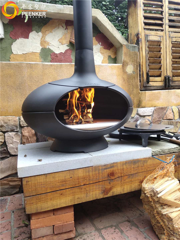 南京臥龍湖別墅丹麥morso戶外火爐forno安裝.jpg