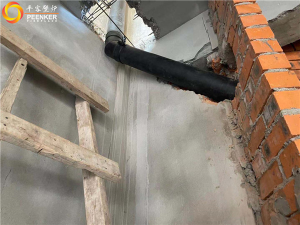 常州南馨苑別墅丹麥嵌入式壁爐morso S80-90安裝.jpg