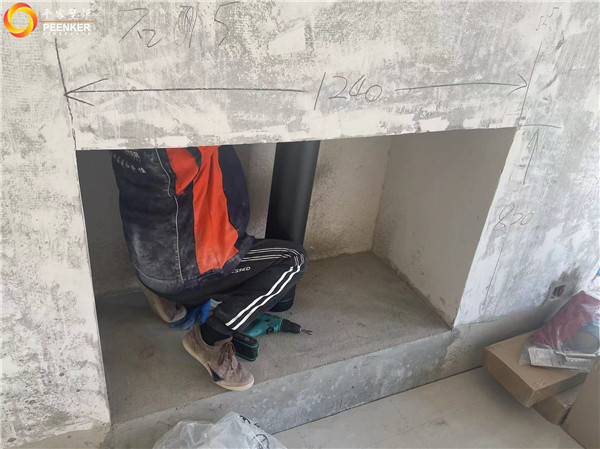 鎮江紫金七號別墅英國Northfire NF85壁爐安裝.jpg