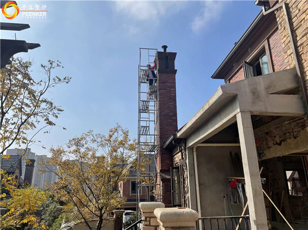 鎮江紫金七號別墅英國Northfire NF85壁爐安裝.jpg