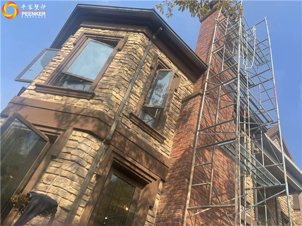 鎮江紫金七號別墅英國Northfire NF85壁爐安裝.jpg