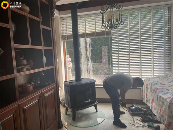 鎮江邊城別墅丹麥Morso 3640火爐安裝.jpg