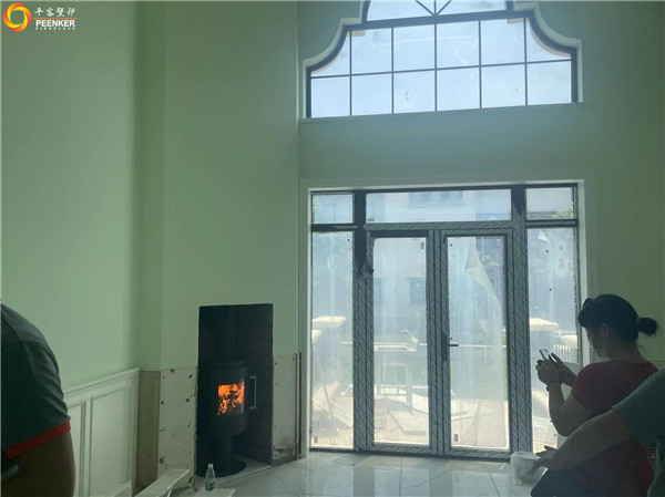 上海松江區別墅丹麥Morso 6848獨立火爐安裝.jpg