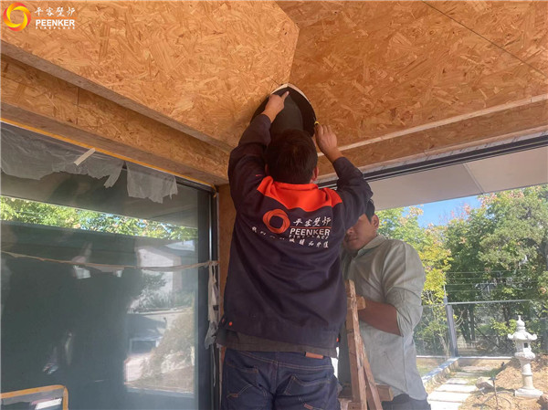 平客壁爐南京九間堂別墅丹麥進口壁爐Morso 2140安裝.jpg