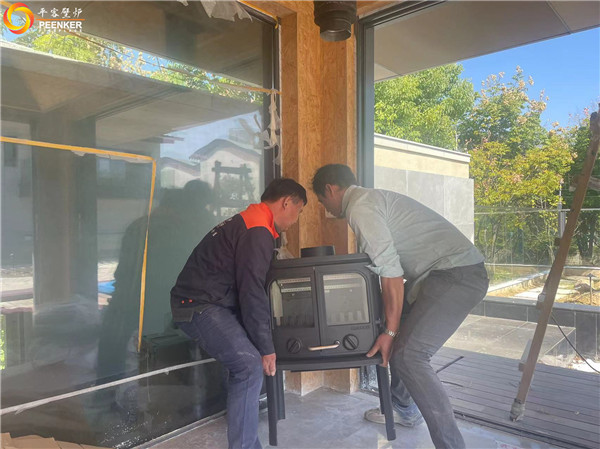 平客壁爐南京九間堂別墅丹麥進口壁爐Morso 2140安裝.jpg