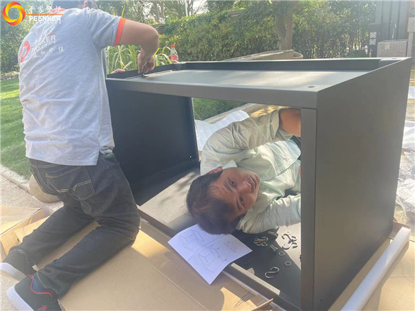 上海別墅庭院火爐丹麥Morso forno安裝.jpg