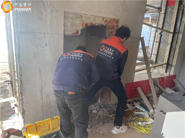 上海中華園別墅丹麥Morso S101-12嵌入式壁爐安裝.jpg