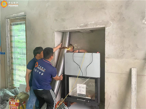 上海提香別墅丹麥morso S101-12嵌入式壁爐安裝.jpg