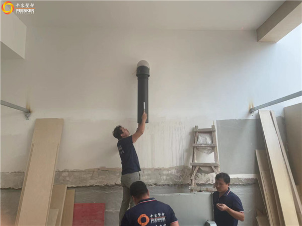 平客壁爐昆山綠地國際家園丹麥進口壁爐Morso S101-12安裝.jpg