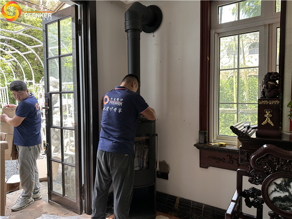 平客壁爐 | 上海金色維也納別墅丹麥進口壁爐Morso8892安裝.jpg