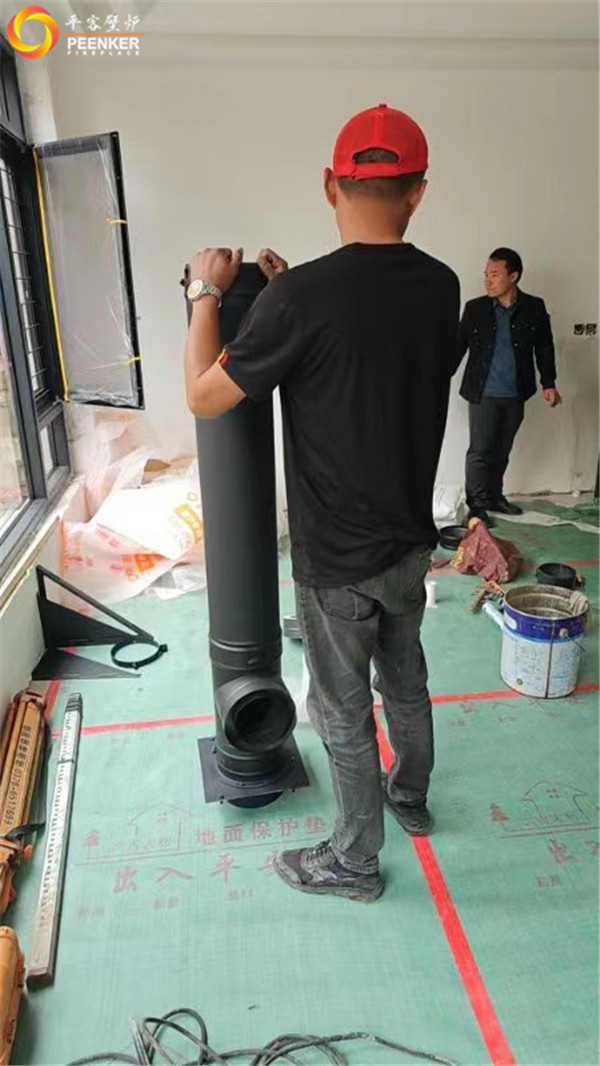 平客壁爐河南別墅丹麥Aduro 15B獨立式火爐安裝.jpg