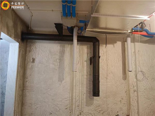 上海別墅天井地下室丹麥Aduro A15壁爐安裝.jpg