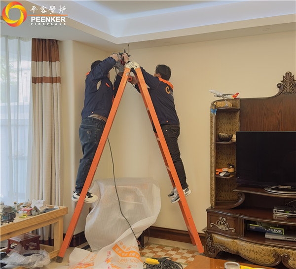 常州項家花苑別墅丹麥Morso 2140鑄鐵火爐安裝.jpg