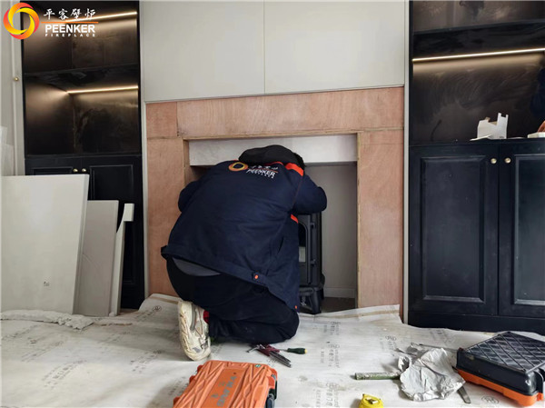 上海十里江灣別墅丹麥Morso 2110鑄鐵火爐安裝.jpg