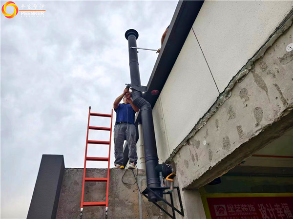 南京芳原排屋頂樓丹麥Aduro 9.1壁爐安裝.jpg