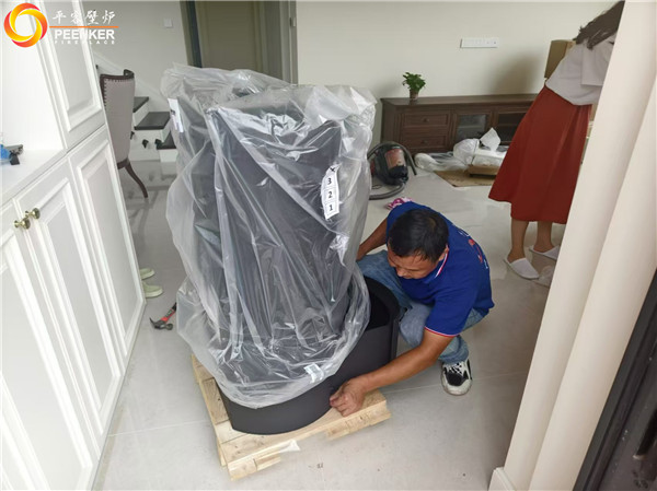 鞍山鳴月苑別墅丹麥Aduro A9.1進口壁爐安裝.jpg