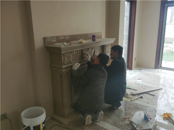江蘇南京世外邊城真火壁爐安裝案例.jpg