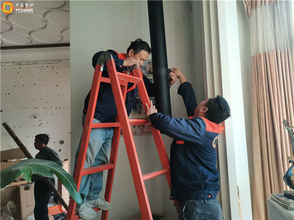 平客壁爐 | 紹興鑒湖景園別墅丹麥Morso 3640壁爐安裝.jpg