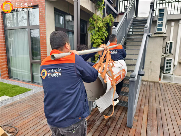 南京八卦洲別墅丹麥Morso 8643鑄鐵火爐安裝.jpg