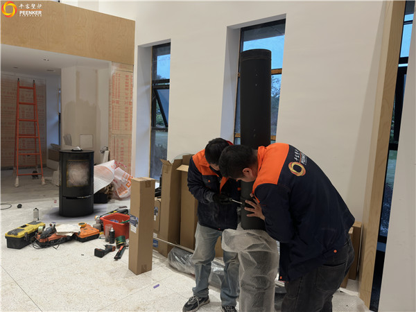 上海青浦別墅丹麥Aduro A17火爐安裝.jpg