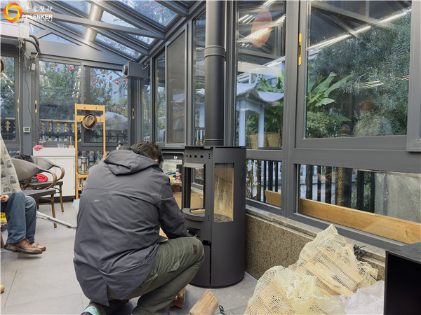 平客壁爐南京碧桂園別墅丹麥Aduro A17獨(dú)立火爐安裝.jpg