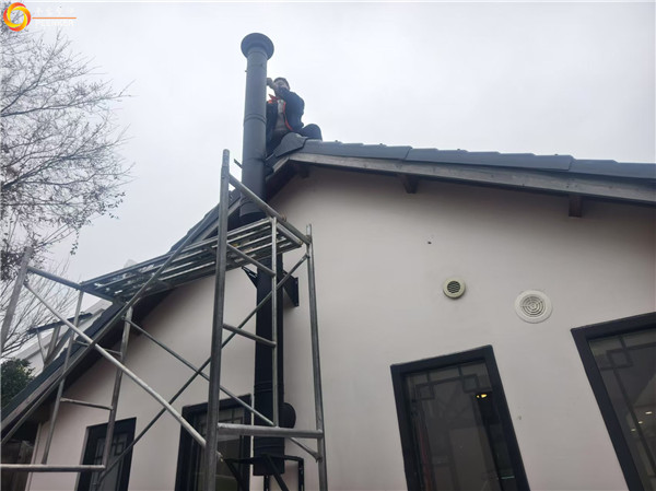 南京南山湖別墅丹麥Morso 2110鑄鐵壁爐安裝.jpg