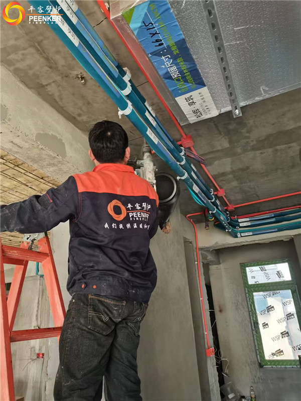 宜興陽羨美廬翰墨軒丹麥Morso S101-11壁爐安裝.jpg