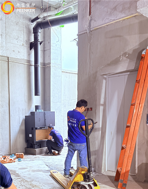 淮南沁園春曉別墅法國TOTEM H901壁爐安裝.jpg