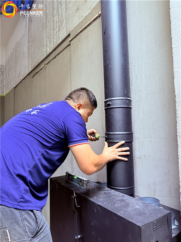 淮南沁園春曉別墅法國TOTEM H901壁爐安裝.jpg