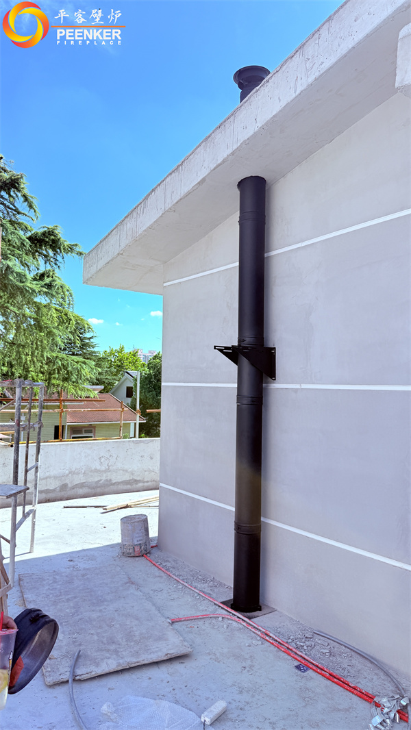 上海新虹橋別墅英國fireline壁爐煙囪安裝.jpg