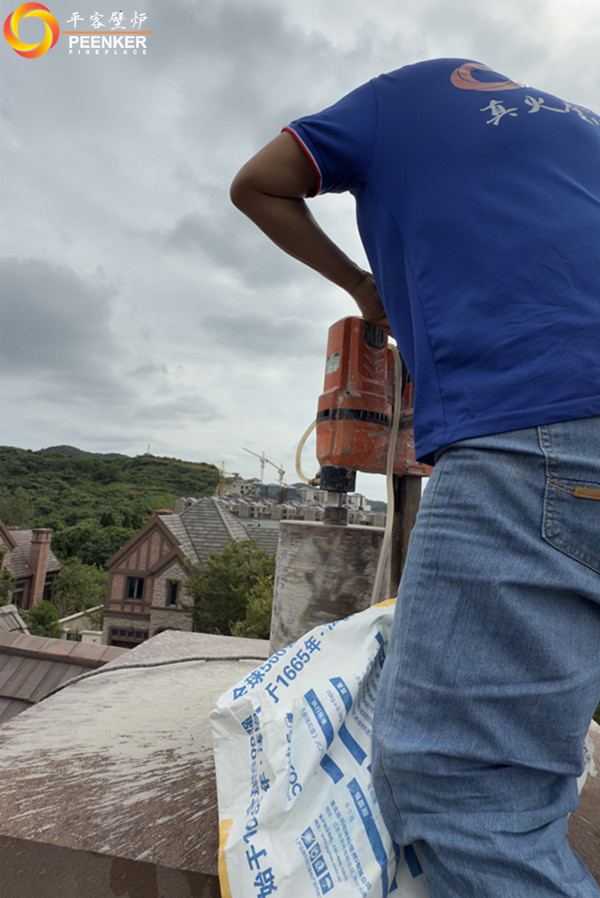 鎮江紫金7號丹麥Morso 5660嵌入壁爐安裝.jpg