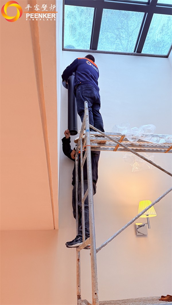 益陽自建別墅丹麥Morso 3640對流火爐安裝.jpg