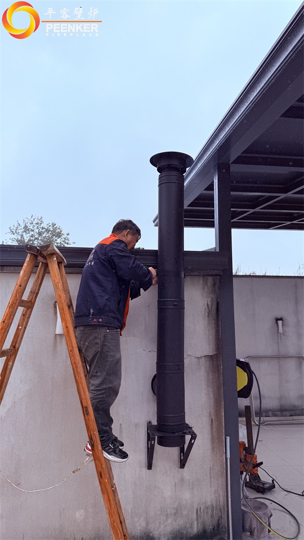 益陽自建別墅丹麥Morso 3640對流火爐安裝.jpg