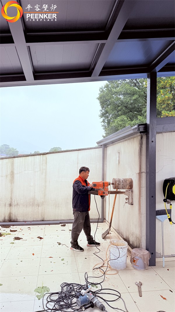 益陽自建別墅丹麥Morso 3640對流火爐安裝.jpg