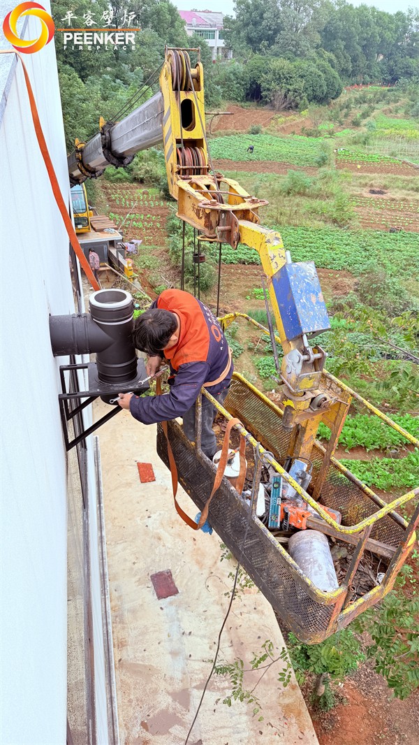 益陽自建別墅丹麥Morso 2140鑄鐵火爐安裝.jpg