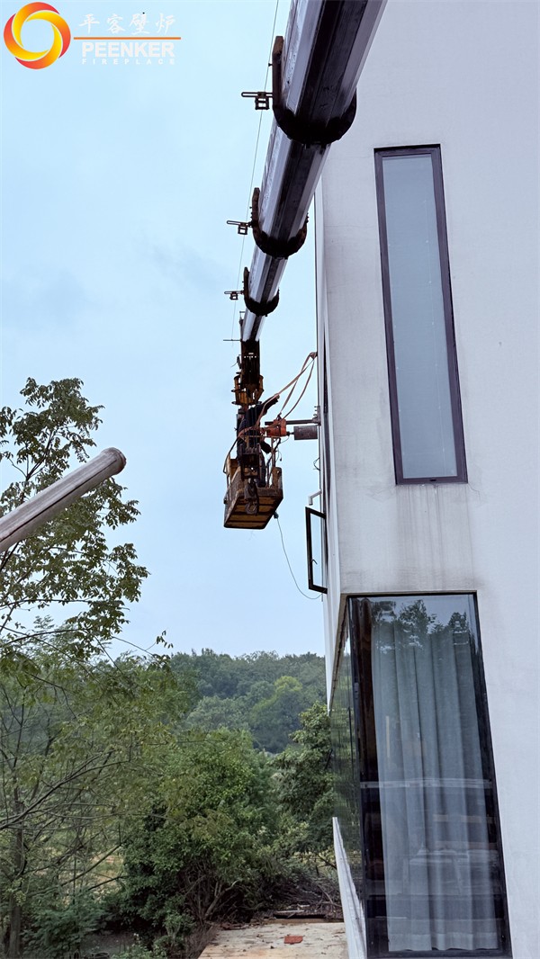 益陽自建別墅丹麥Morso 2140鑄鐵火爐安裝.jpg