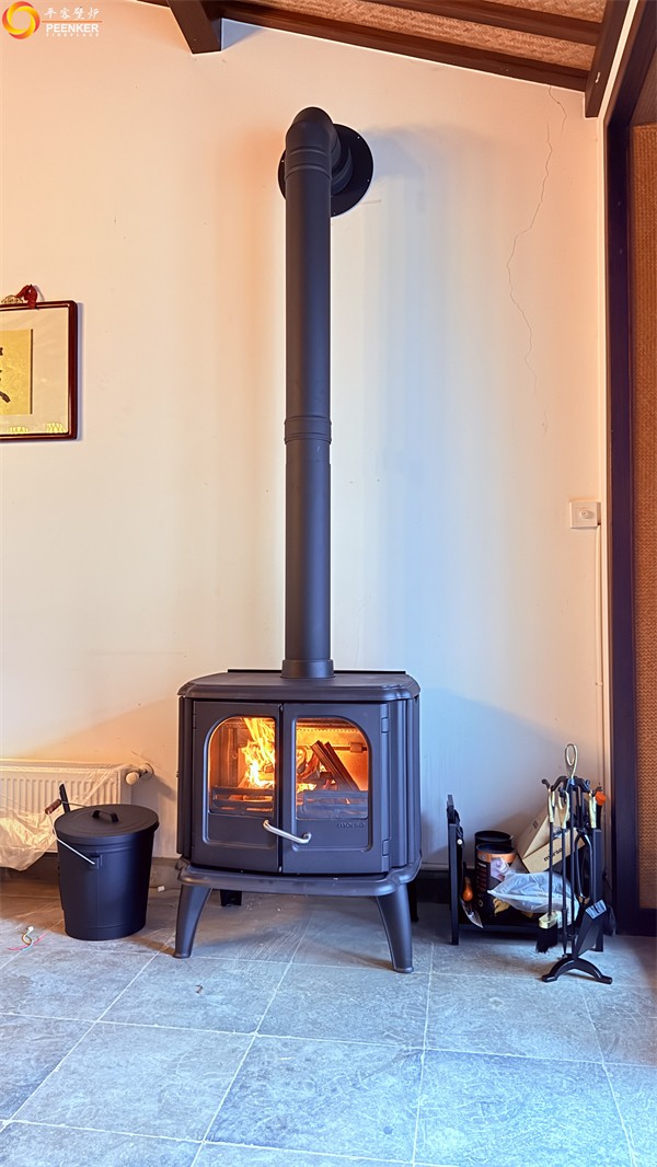 鎮江自建別墅茶室丹麥Morso 3640壁爐安裝.jpg