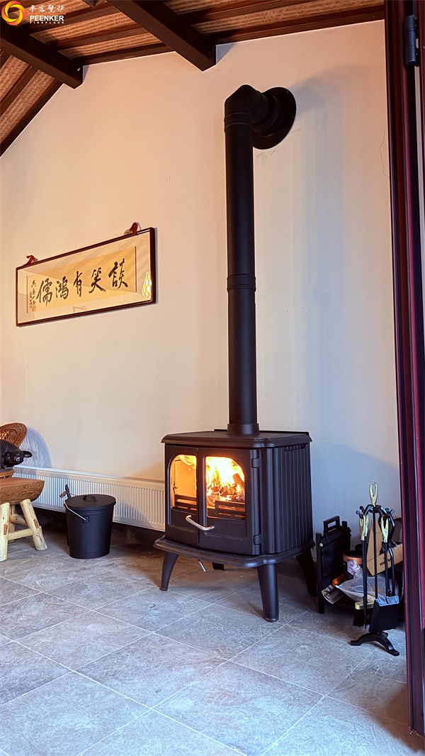 鎮江自建別墅茶室丹麥Morso 3640壁爐安裝.jpg